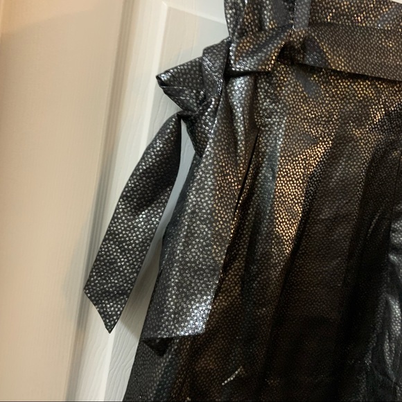 Express Black/Grey Metallic Print Aline Skirt size 4 - Picture 6 of 11